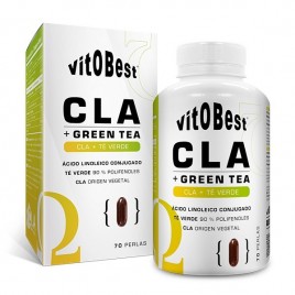 CLA+Té Verde 70 perlas Vitobest